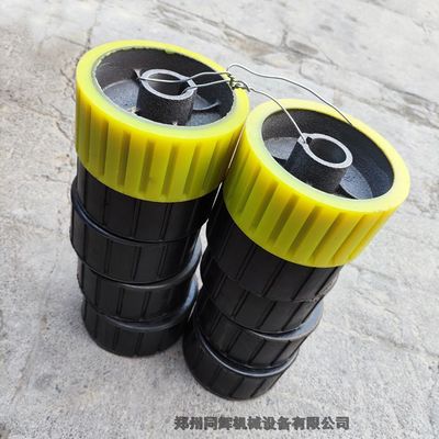 攪拌機專用黃色聚氨酯包膠滾托輪 規格、特性與應用解析